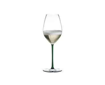 Pahar pentru sampanie si vin spumant, din cristal Fatto A Mano Champagne Wine Verde, 445 ml, Riedel
