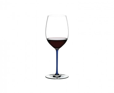 Pahar pentru vin, din cristal Fatto A Mano Cabernet / Merlot Albastru Inchis, 625 ml, Riedel