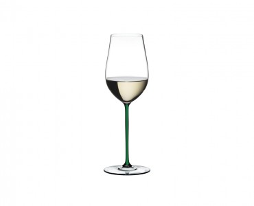 Pahar pentru vin, din cristal Fatto A Mano Riesling / Zinfandel Verde, 395 ml, Riedel