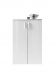 Pantofar din pal si MDF, cu 2 usi Linco Alb, l80xA35xH120 cm