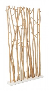 Paravan despartitor din lemn de mungur, Aili Natural, l100xA18,5xH180 cm