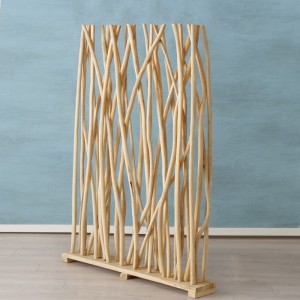 Paravan despartitor din lemn de tec, Birma Natural, l120xA20xH162 cm