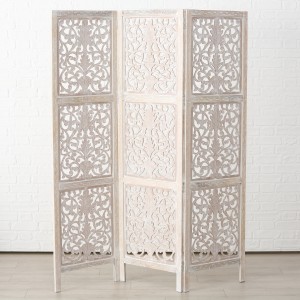 Paravan despartitor din lemn si MDF Viola Bej, l150xH182 cm