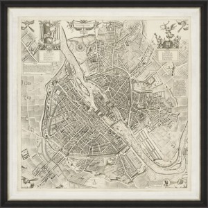 Tablou Framed Art Paris Map 1609