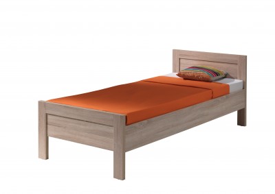 Pat din pal pentru copii Aline Stejar deschis, 200 x 90 cm