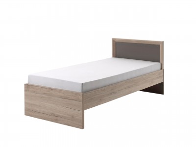 Pat din pal pentru copii Emiel Maro / Stejar, 200 x 90 cm