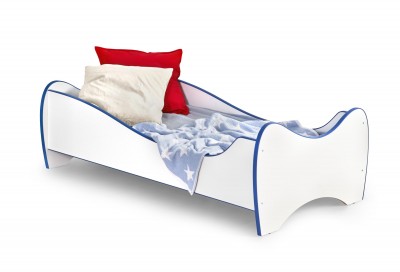 Pat pentru copii Duett White / Blue, 140 x 70 cm