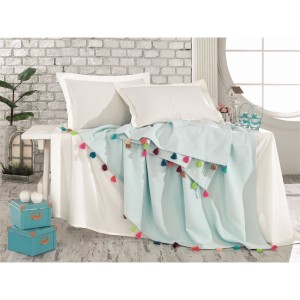 Patura din bumbac Pop-Art P2 Mint, 220 x 240 cm