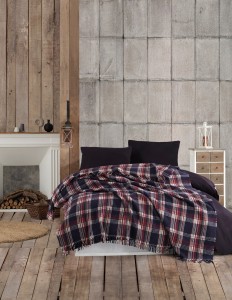 Patura Ekose IV Bleumarin / Cherry, 180 x 220 cm