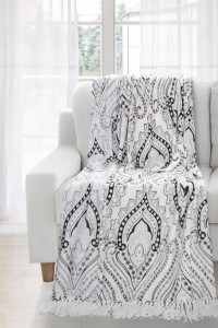 Patura Emily White / Graphite, 150 x 200 cm