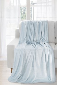 Patura Iga Light Blue / Silver, 170 x 210 cm