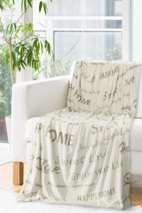 Patura Letters Cream / Beige, 150 x 200 cm