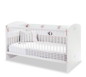 Patut din pal, pentru bebe Baby Cotton White, 140 x 70 cm