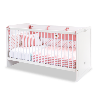 Patut din pal, pentru bebe, Romantica Baby Alb, 140 x 70 cm
