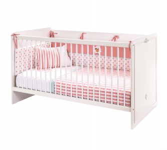 Patut din pal, pentru bebe, Romantica Baby New Alb, 140 x 70 cm