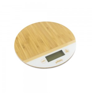 Cantar de bucatarie digital, White / Natural