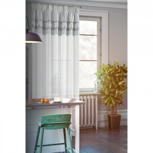 Perdea Clare Alb / Gri, 140 x 250 cm, 1 bucata