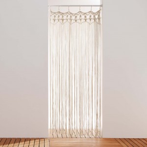 Perdea decorativa, Macralina Natural, 90 x 200 cm, 1 bucata