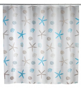 Perdea dus din PEVA, Bella Mare Multicolor, 180 x 200 cm