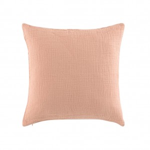 Perna decorativa cu husa detasabila, Angelia Roz, 40 x 40 cm
