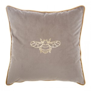 Perna decorativa cu husa detasabila Butt Velvet Bej, 45 x 45 cm