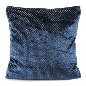 Set 2 perne decorative cu huse detasabile Mandy Velvet Bleumarin, 45 x 45 cm