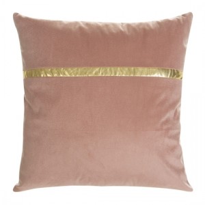 Perna decorativa cu husa detasabila Mink Velvet Roz, 45 x 45 cm 