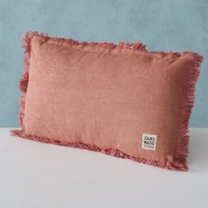 Perna decorativa din bumbac Lenea Caramiziu, L50xl30 cm