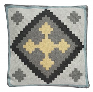 Perna decorativa Home, Grey EMB-07F, L45xl45 cm