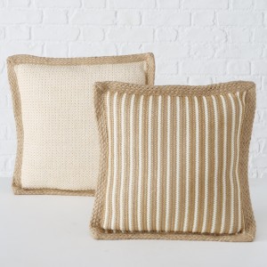 Perna decorativa Judie Crem / Natural, Modele Asortate, L45xl45 cm