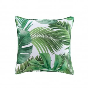 Perna decorativa, Rio Small Alb / Verde, 40 x 40 cm