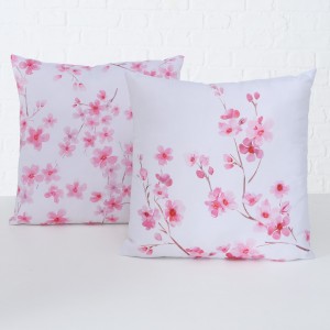 Perna decorativa Sakura Roz / Alb, Modele Asortate, L45xl45 cm