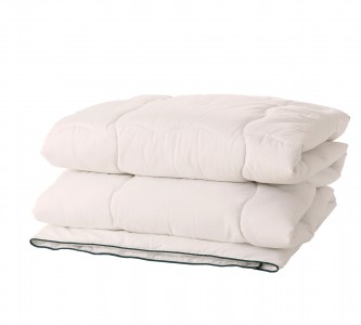 Pilota pentru copii umpluta cu nanofibre Bamboo Alb, 155 x 215 cm