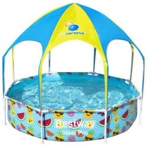 Piscina cu cadru metalic pentru copii, Steel Pro Multicolor, Ø244xH51 cm