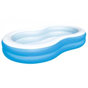 Piscina gonflabila pentru copii, Big Lagoon Albastru, L262xl175xH46 cm