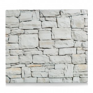 Placa din sticla protectie perete/plita, Grey Stone, L56xl50 cm