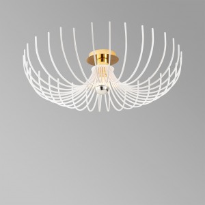 Plafoniera Aspendos N-640 Alb / Auriu