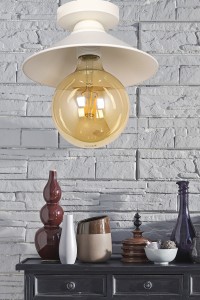 Plafoniera Berlin Alb