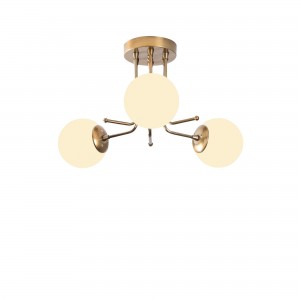 Plafoniera Daisy 146-AV3 Auriu / Alb