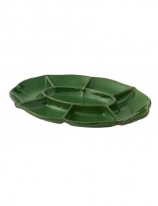 Platou pentru servire din ceramica, Le Primizie Verde, L42xl31 cm