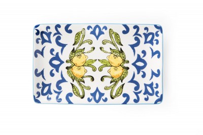 Platou pentru servire, din dolomita, L20xl12,5 cm, Amalfi Multicolor