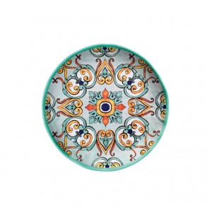 Farfurie intinsa, Medicea Sea Water Multicolor, Ø26,5 cm