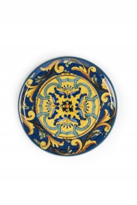 Platou pentru servire pizza, din portelan, Ø31 cm, Trinacria Multicolor