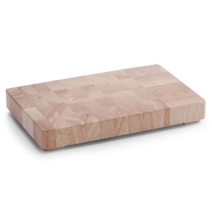Platou servire, din lemn de cauciuc, Chopping Natural, L42xl27xH5,5 cm