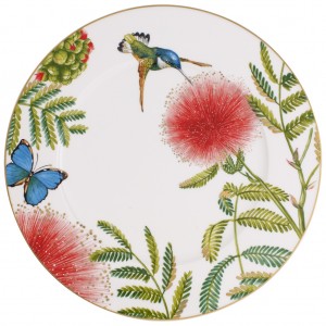 Platou servire din portelan, Amazonia Anmut Multicolor, Ø30,6 cm, Villeroy & Boch