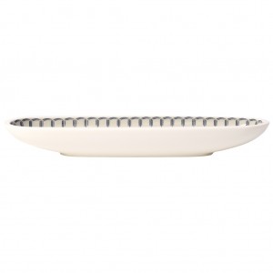 Platou servire masline, din portelan, Casale Blu Alb / Albastru, L8,3xl2,8 cm, Villeroy & Boch