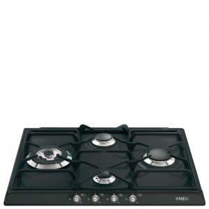 Plita incorporabila gaz SR764, Argintiu, 60 cm, Cortina, SMEG