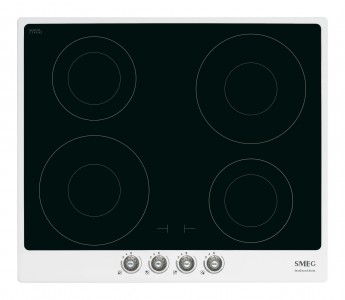 Plita incorporabila inductie PI764BS, Alb, 60 cm, Cortina, SMEG