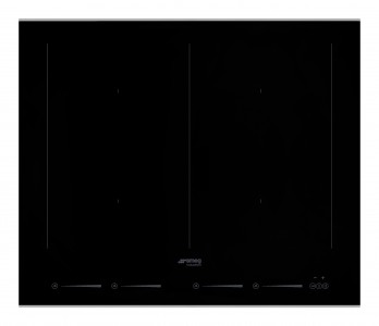 Plita incorporabila inductie SIM662WLDX, Sticla neagra, 60 cm, Dolce Stil Novo, SMEG