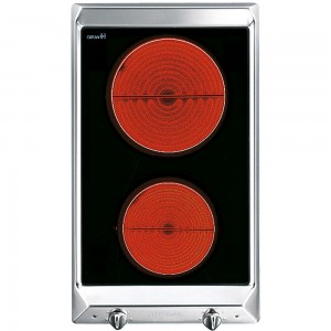 Plita incorporabila vitroceramica SEH530X1, Inox / Sticla neagra, 30 cm, Contemporanea, SMEG